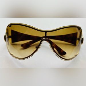 Gucci brown, gold frame with light brown lenses sunglasses